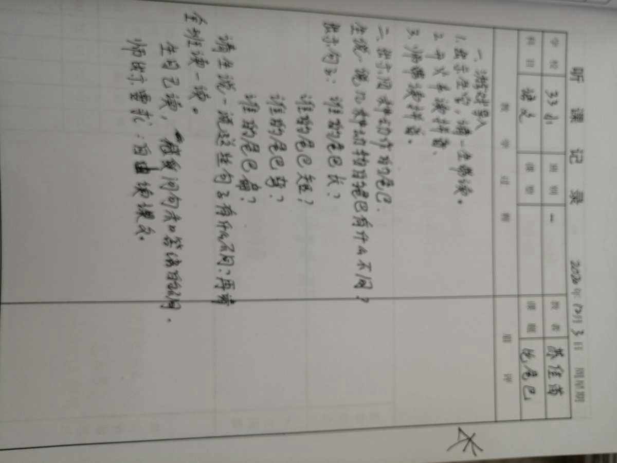 小学语文听课记录优缺点_小学语文听课记录简短15篇